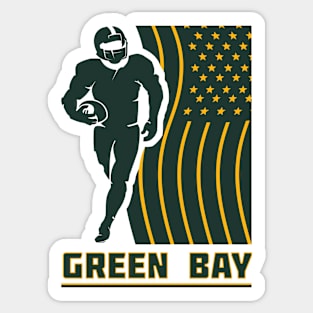 Green Bay Football Team Color Sticker